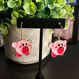 Any 2 for 15✨KIRBY Gold Enamel Drop Earrings 💗✨